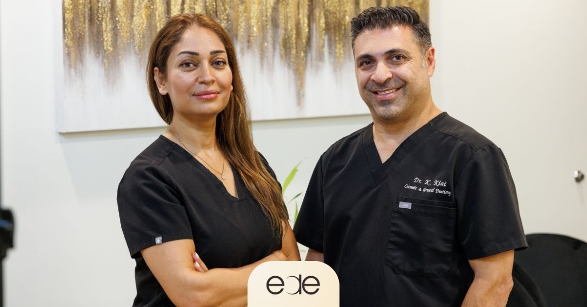  Dental care team at Encino Dental Esthetics providing periodontal care for patients. 