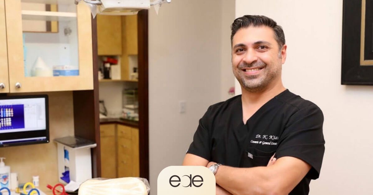 Dr. Kiai at Encino Dental Esthetics, providing expert consultations for safe teeth whitening and cosmetic dental treatments.