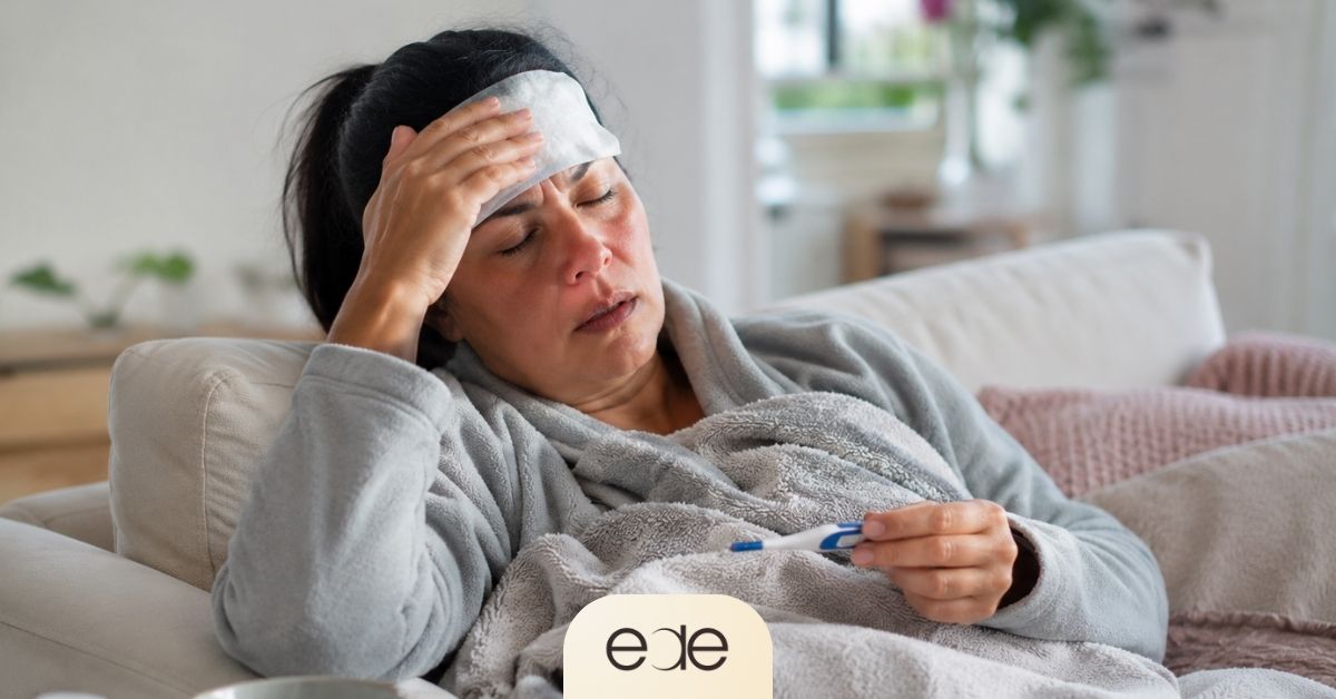 Woman with fever and flu-like symptoms associated with a possible systemic infection
