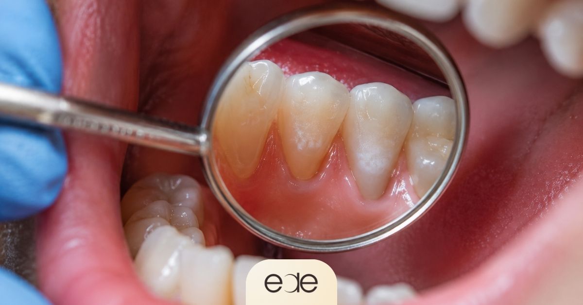 Close-up dental examination showing early-stage tooth decay before progression into deeper cavity development